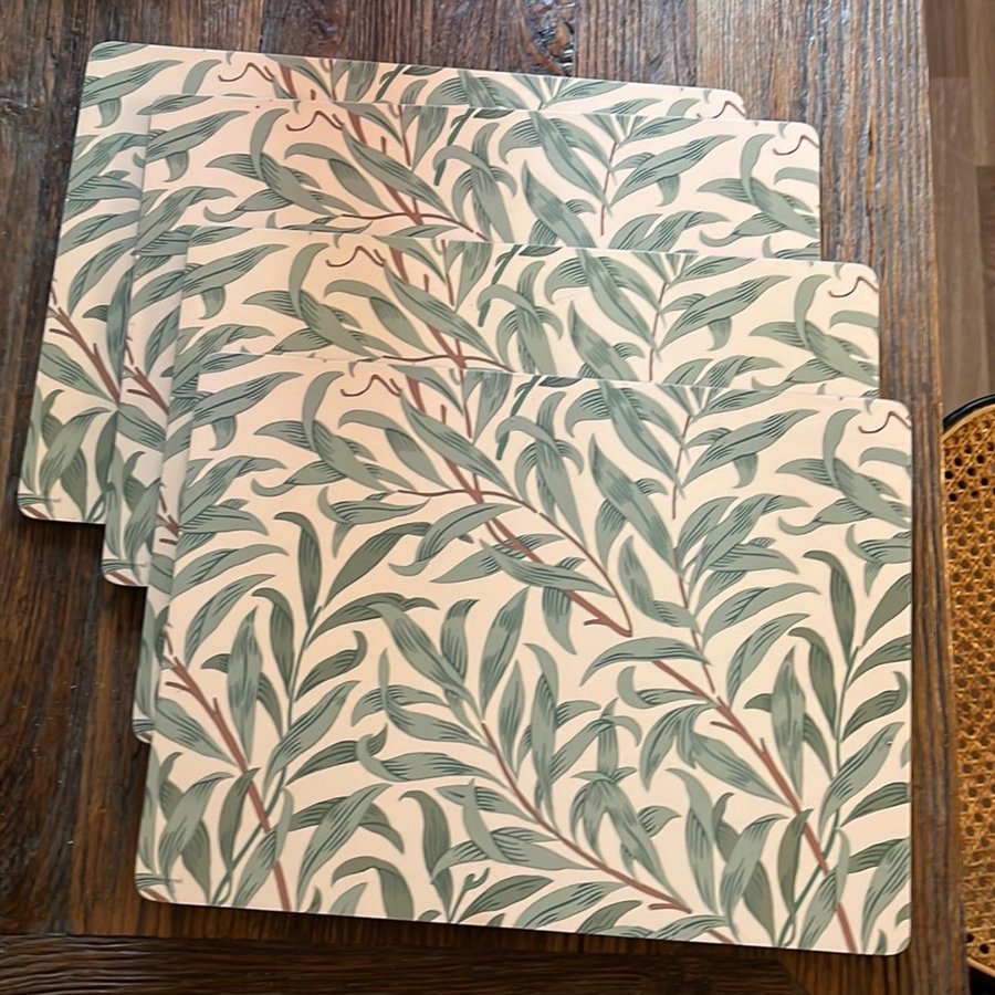 William Morris Pimpernell bordstabletter 4-pack Grön