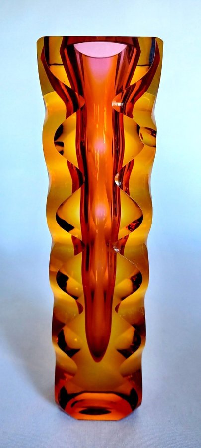 Signed Exbor vase, Czechoslovakia circa 1964 FREE SHIPPING SWEDEN AND DENMARK