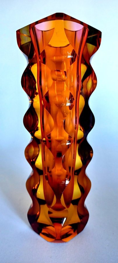 Signed Exbor vase, Czechoslovakia circa 1964 FREE SHIPPING SWEDEN AND DENMARK