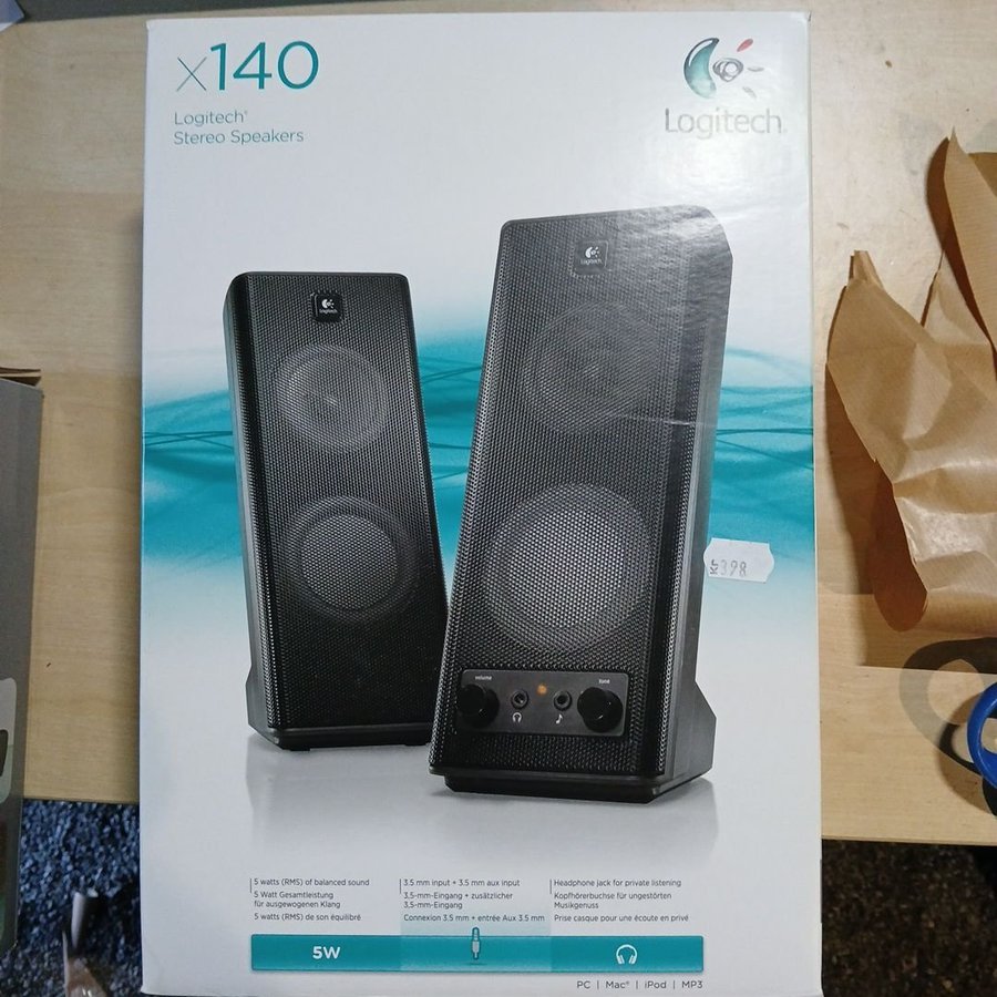 Logitech X140 Stereohögtalare