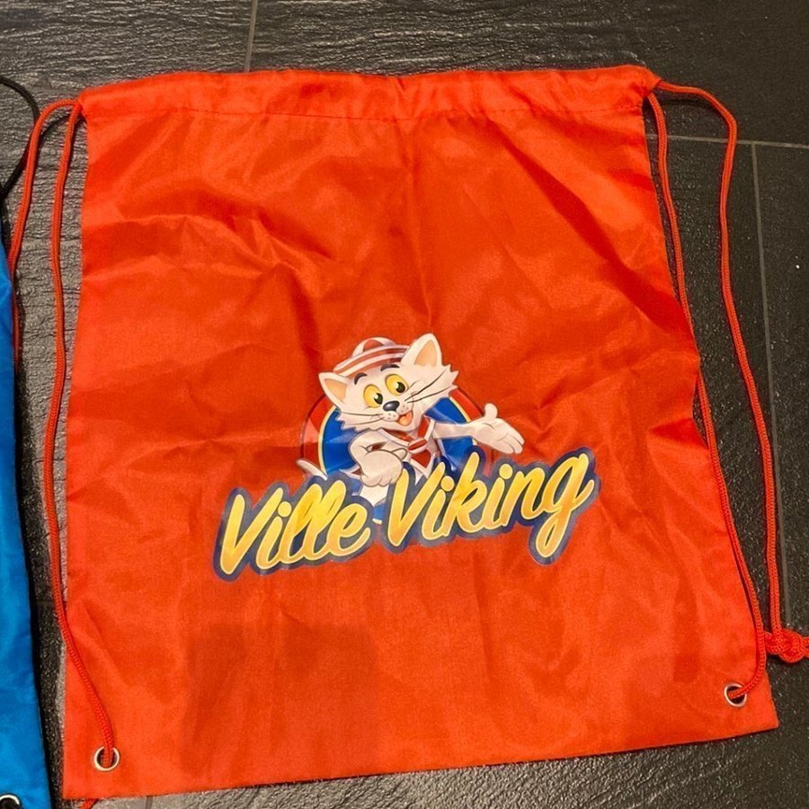 Nya Gympapåse 2st påse väskor Polly Mino Ville Viking