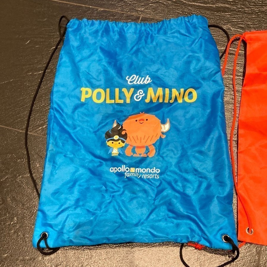 Nya Gympapåse 2st påse väskor Polly Mino Ville Viking