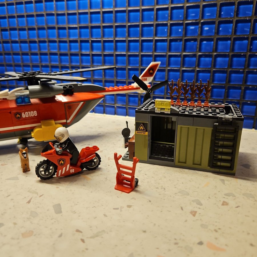 Lego City 60108 Brandbil Helikopter