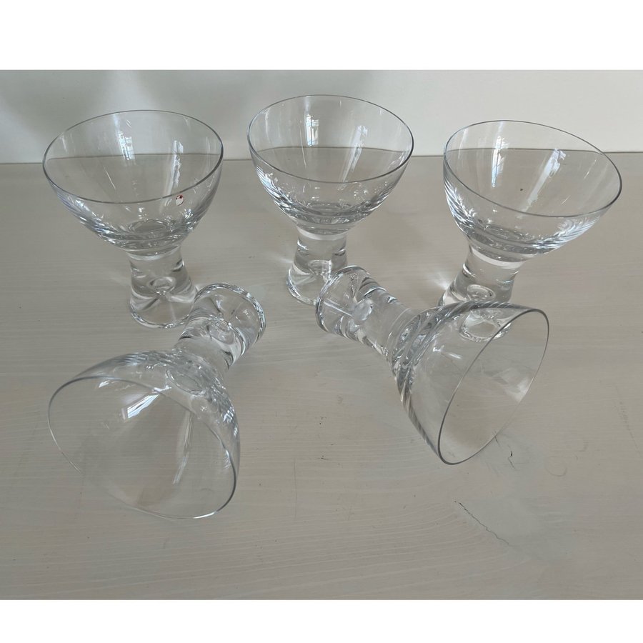 5 st Ittala Tapio champagnekupor/coktailglas med bubbla i foten Design Tapio Wir