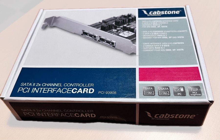 Cabstone PCI 93908 SATA II-controller PCI Express