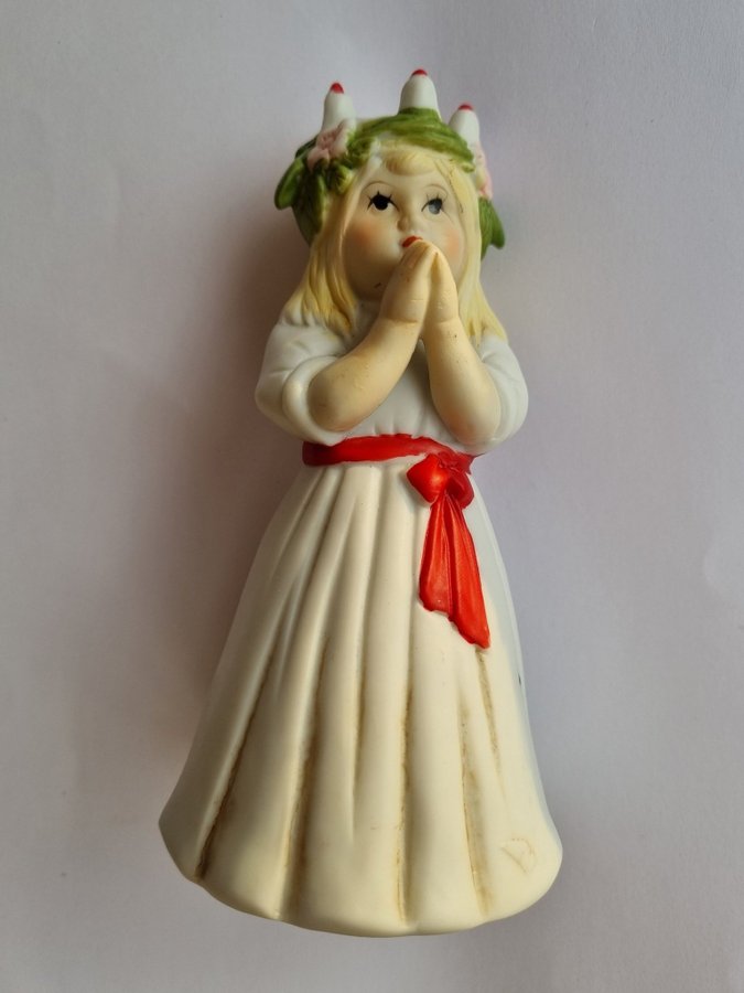 Lucia figurin Knallegården luciakrona ljus Design EB porslin