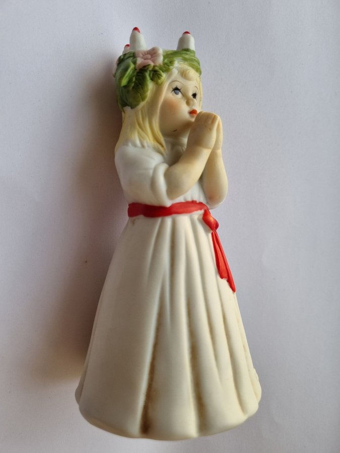 Lucia figurin Knallegården luciakrona ljus Design EB porslin