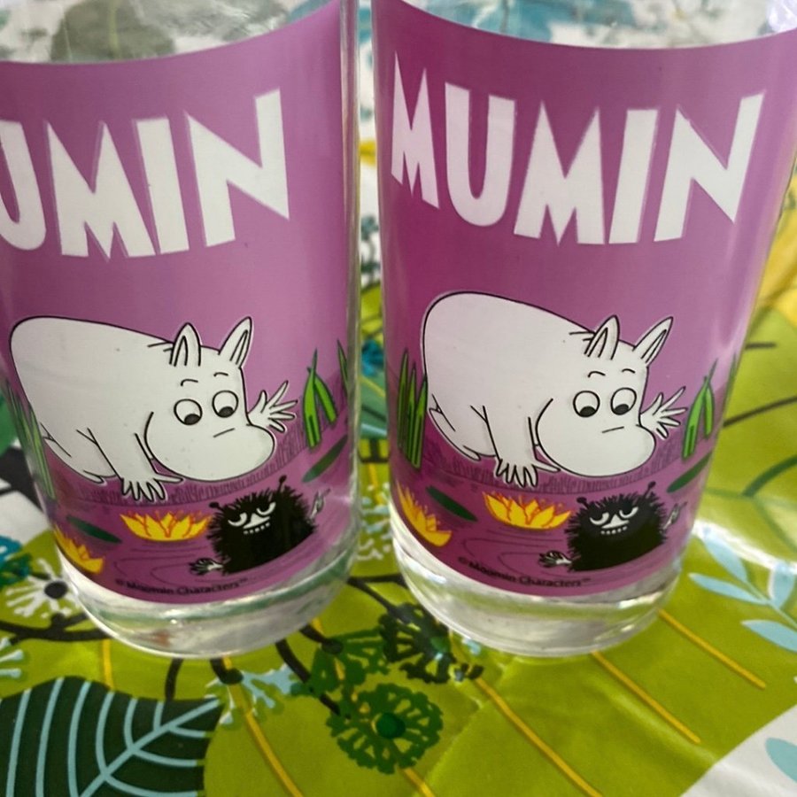 4 Mumin glas