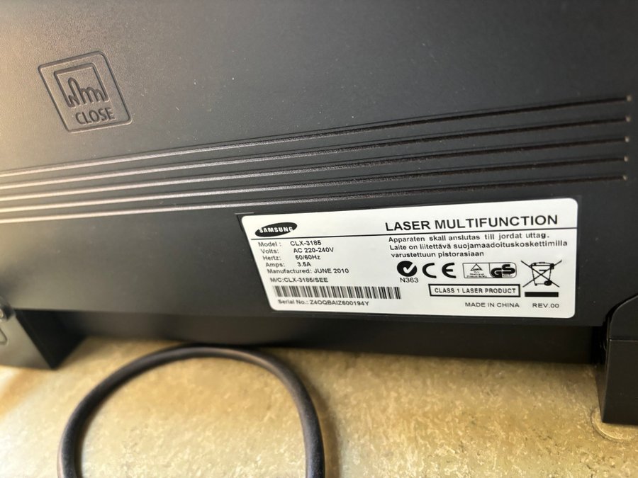 Laser Skrivare och Skanner Samsung CLX-3185 | printer