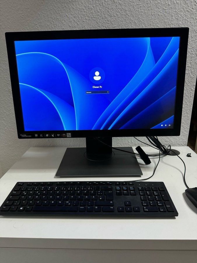 Dell Windows 11 PC mit 22 touchscreen Monitor Homeoffice Intel Core i5 8500T