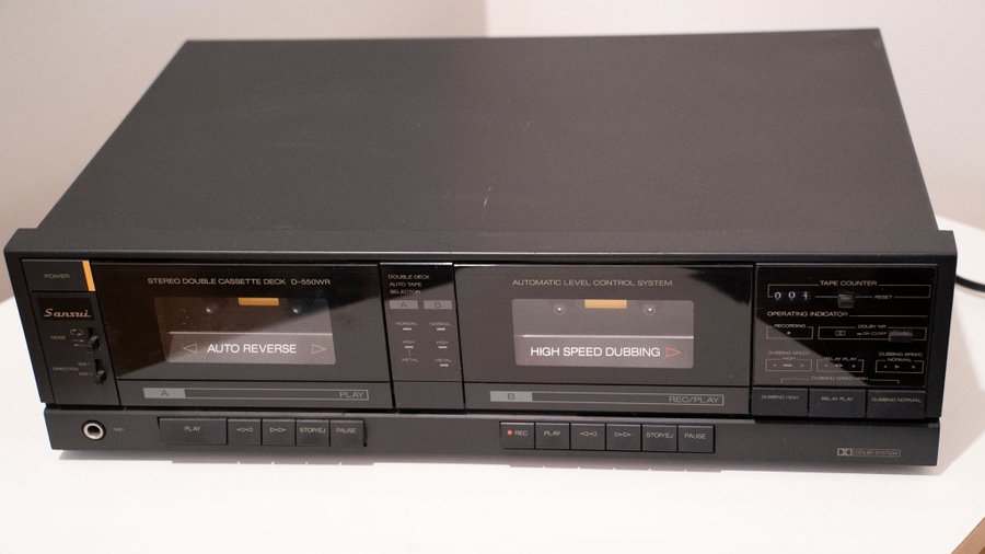 Sansui D-550WR Double Cassette Deck (1988)