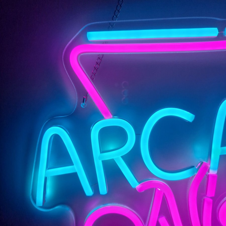 Arcade Night Neon Skylt!