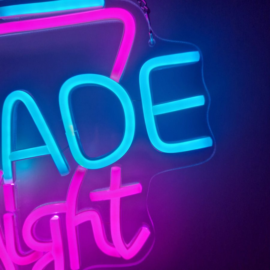 Arcade Night Neon Skylt!