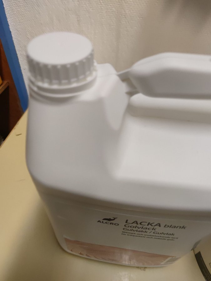 Alcro golvlack blank 5 liter oöppnad