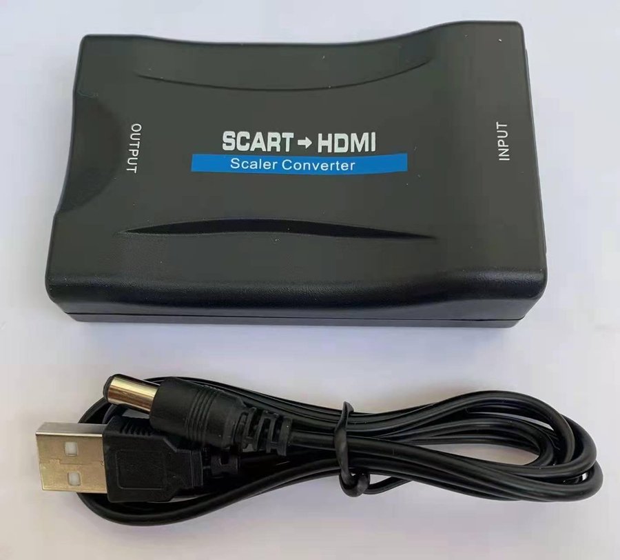 SCART till HDMI-adapter 1080P HD Video Audio