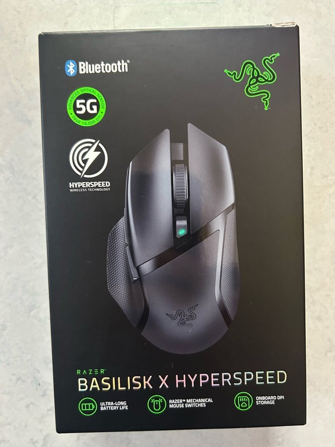 Razer Basilisk X Hyperspeed - trådlös gaming mus