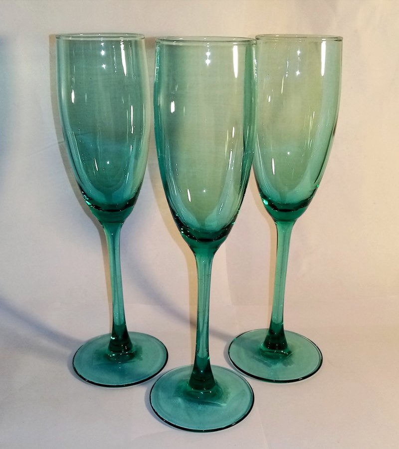 AQUA flute, 3 st champagneglas, Luminarc, France