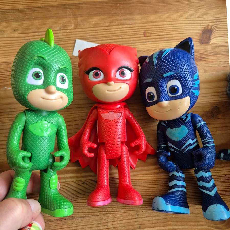 PJ Masks figurer - Gekko Katboy och Owlette