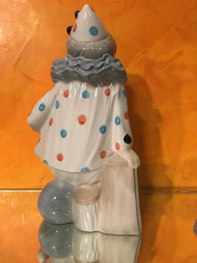 Clown Spelande  figurin  porslin  Tengra Spanien