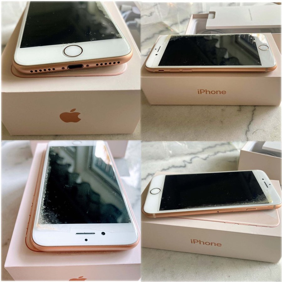 iPhone 8 Rose Gold 64 GB Battery Health 95% As good as New incl Box