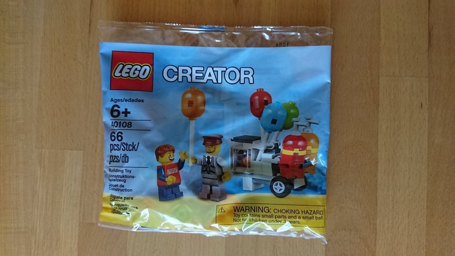 LEGO Creator 40108 - Balloon Cart NY, OÖPPNAD, SÄLLSYNT!!!