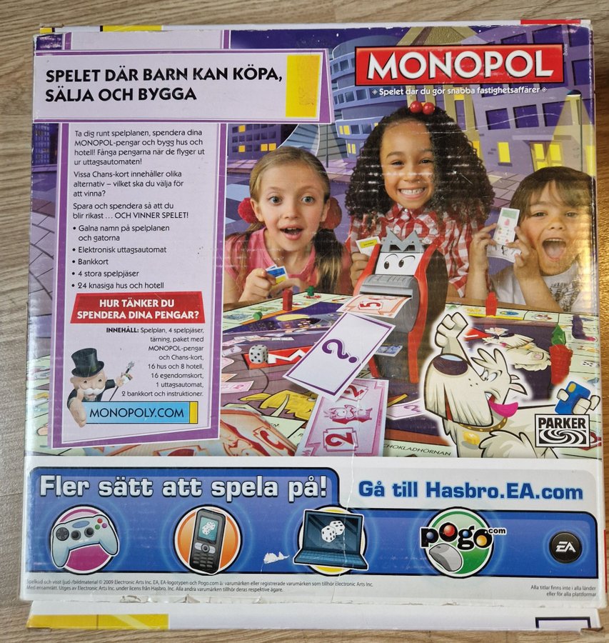 Monopol Crazy Cash Komplett Fungerar