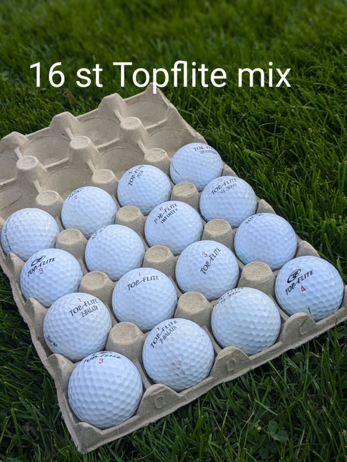 32 st Topflite Golfbollar Mix