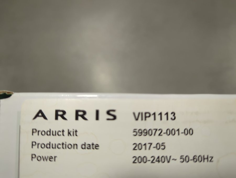 Arris VIP1113, TV-Box Tele2/Comhem, ny i oöppnad förpackning