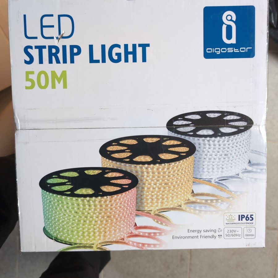 LED-remsa 50m Blått ljus