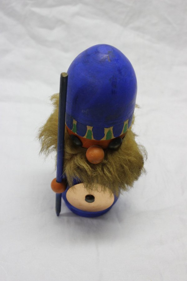 Handgjord Viking Figurin i Trä 22 cm