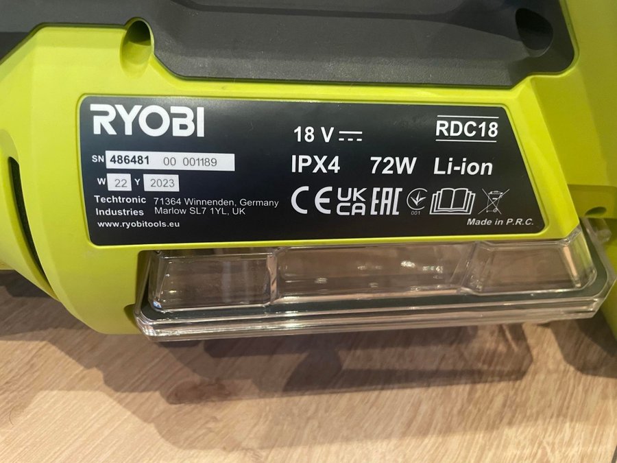 Ny Ryobi RDC18 Swift Clean