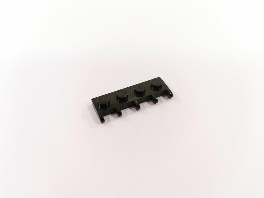 Lego - hinge - ledad - fäste - del till lucka tak - 1x4 - part 4315 - svart