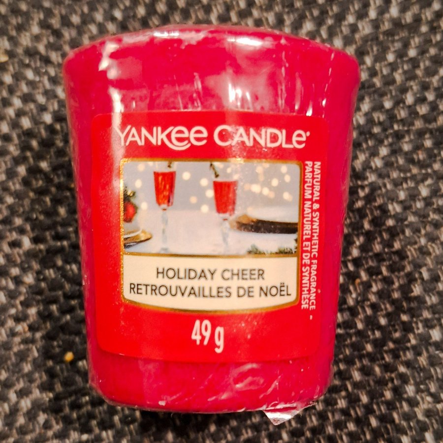 Yankee Candle, doftljus, "Holiday Cheer", JUL, Billig frakt.