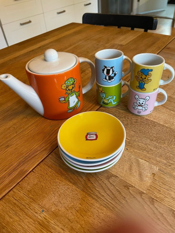 Bamse Porslins-set mini