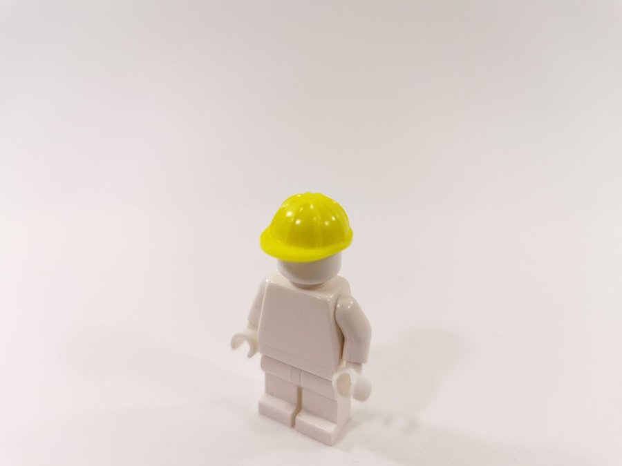 Lego - tillbehör - huvudbonad - hjälm - part 3833 - gul (neon yellow)