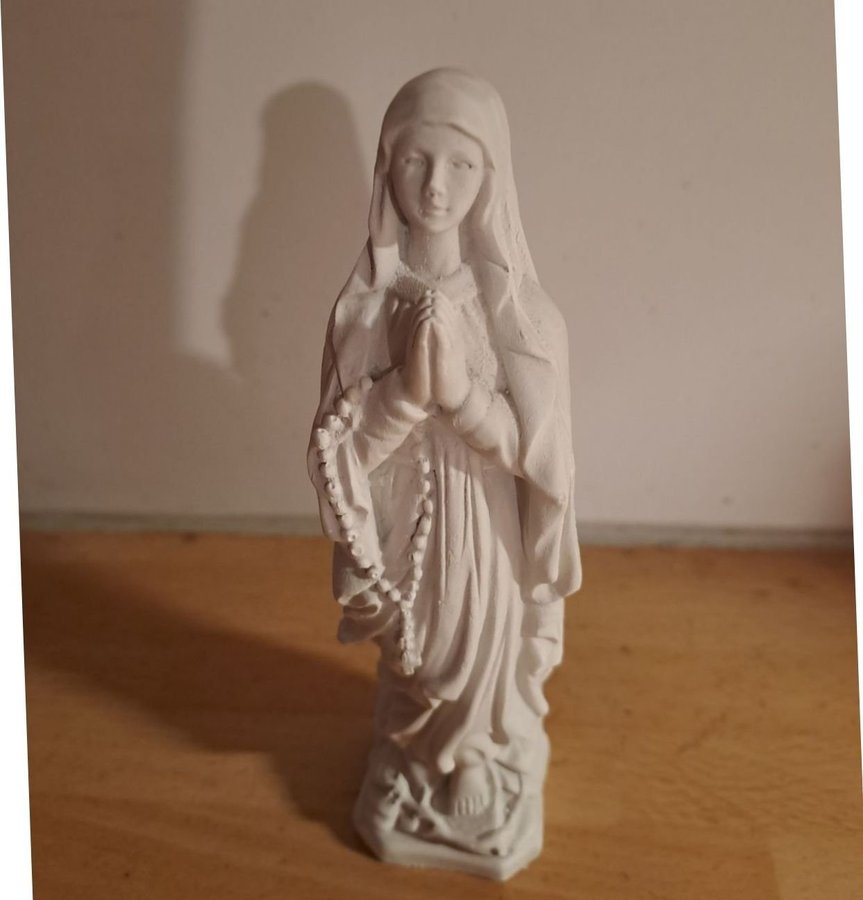 Vit Maria Staty, Madonna, inredning, shabby chic