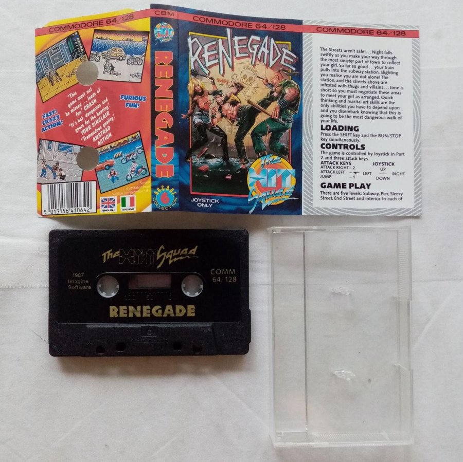 Renegade (The Hit Squad - Taito) ->TESTAD<- Commodore 64/C64 Spel