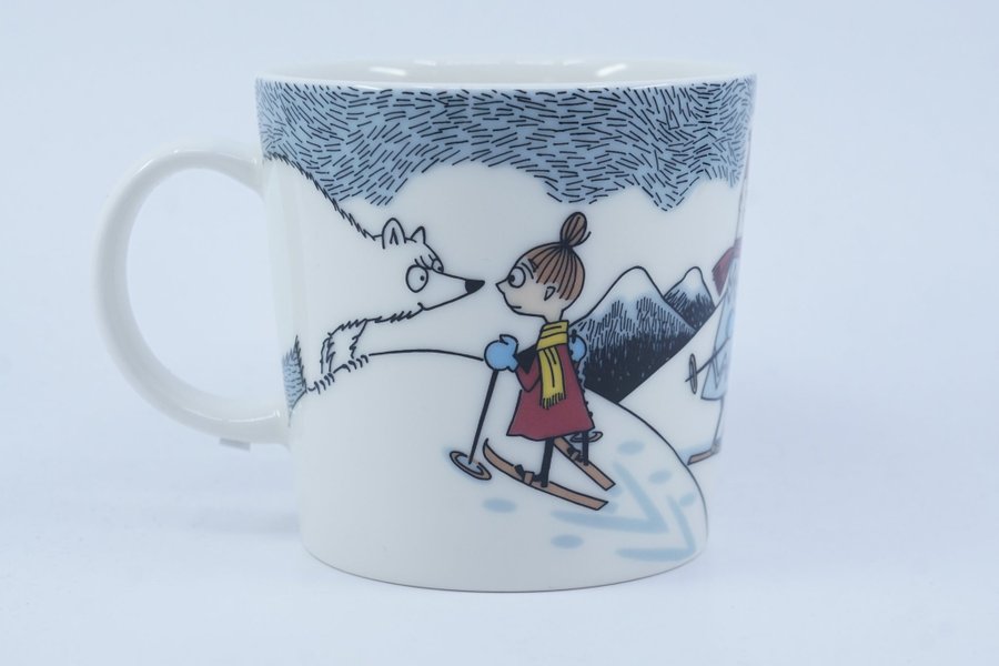 Muminmugg Skidor med herr Brisk / Moomin Mug Skiing with Mr.Brisk [B]