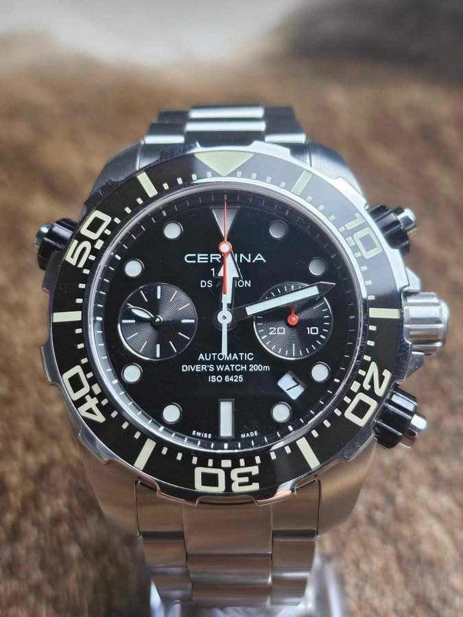 Certina Action Diver Chronopragh C013.427.11.051.00 - Næsten Som Ny