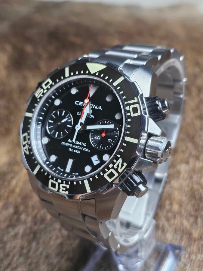 Certina Action Diver Chronopragh C013.427.11.051.00 - Næsten Som Ny