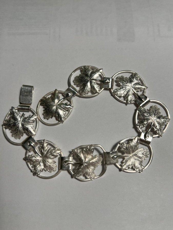 Armband, silver, Viktor Jansson, Lindesberg 1952, ø ca 20 cm, 16 g