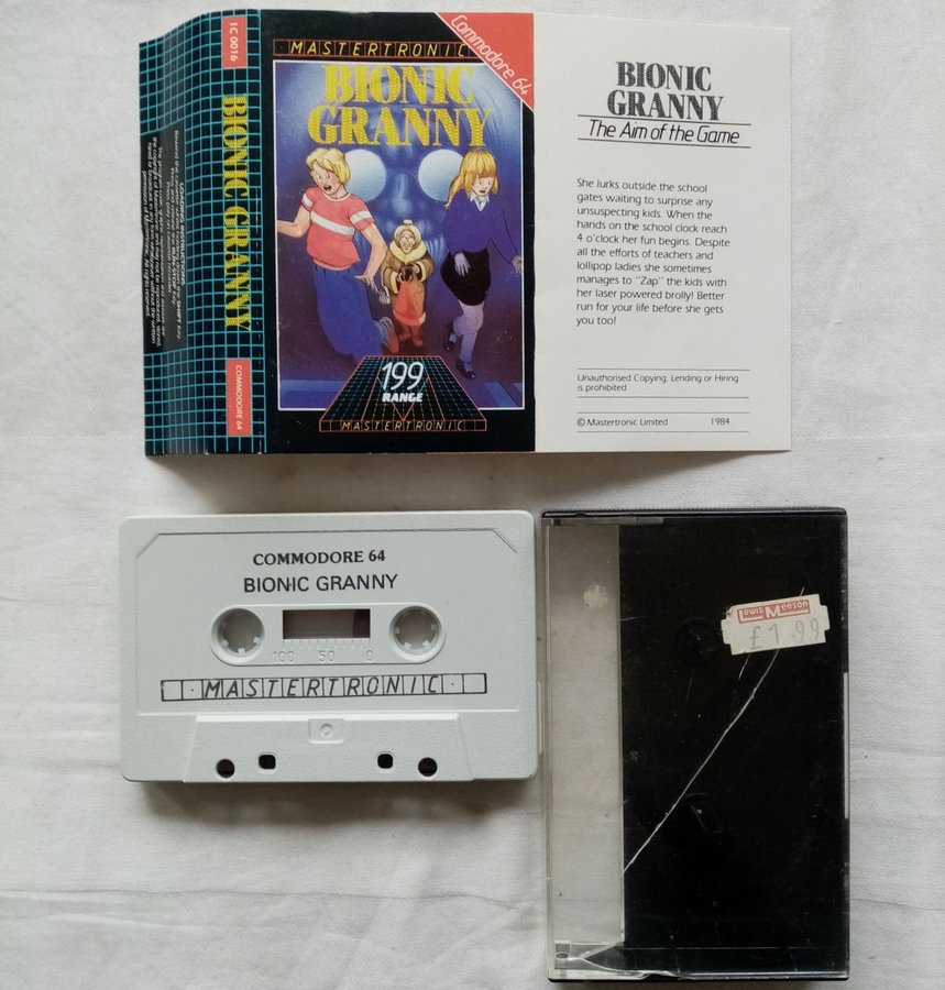 Bionic Granny (Mastertronic - 199 Range) - Commodore 64 / C64 Spel