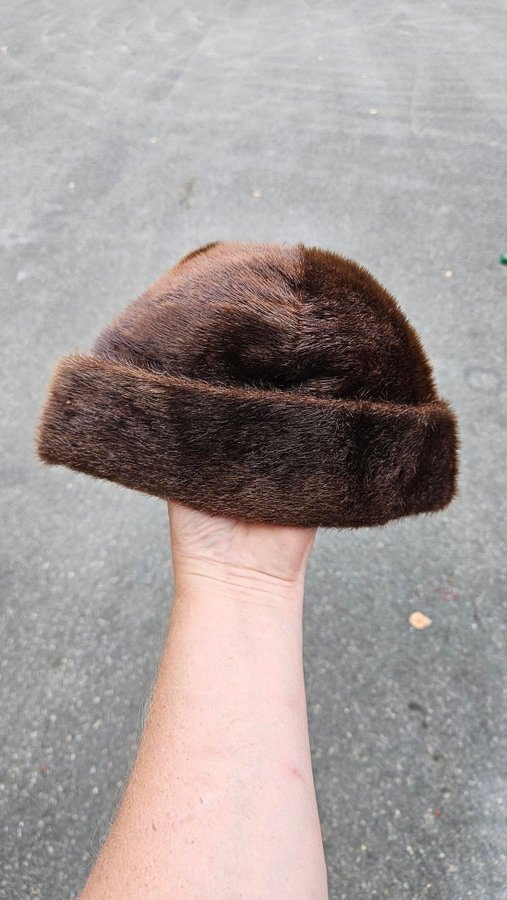 Gammal fin hatt päls hatt nostalgi