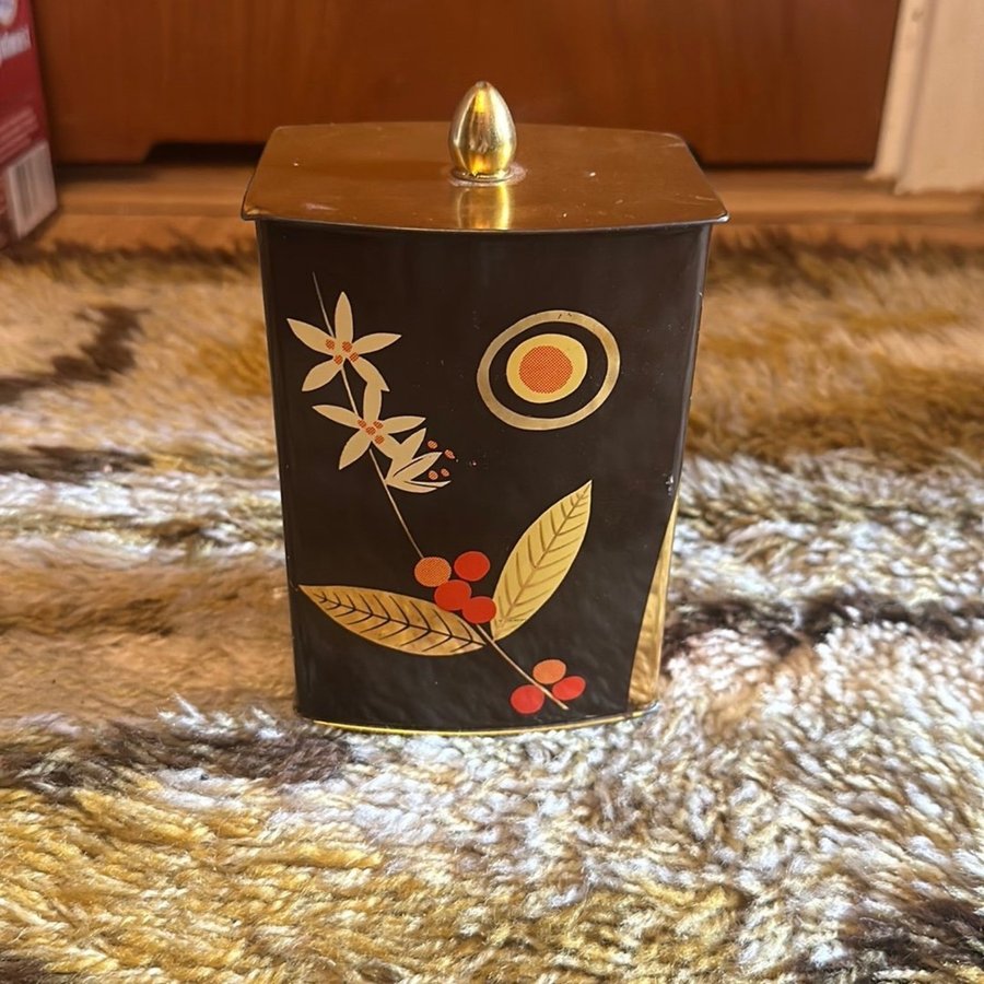 Art Deco Tin Can Kaiser Coffee 1930er 1940er Design Decor kaffeburk