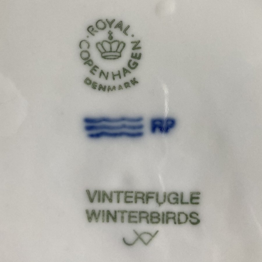 Samlartallrik Vinterfugle 1987 från Royal Copenhagen