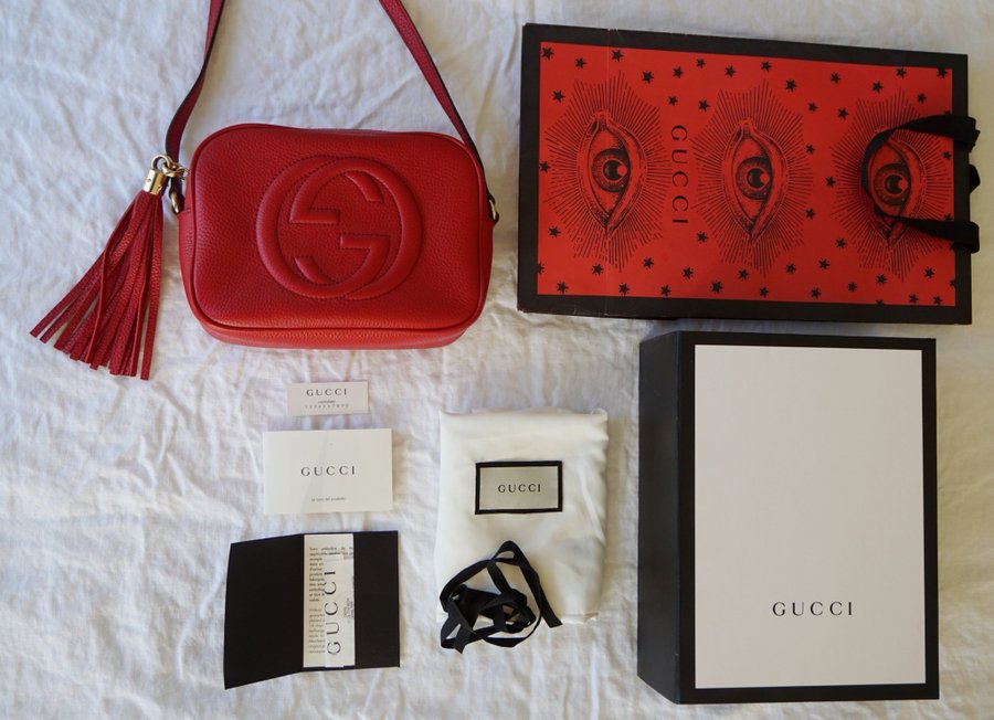 Gucci Soho Disco handbag red