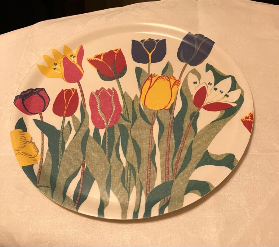 Svenskt Tenn bricka med tulpaner Josef Frank