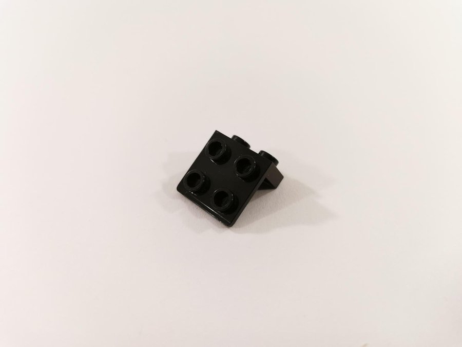 Lego - bracket - modifierad - 1x2 / 2x2 - part 44728 - svart