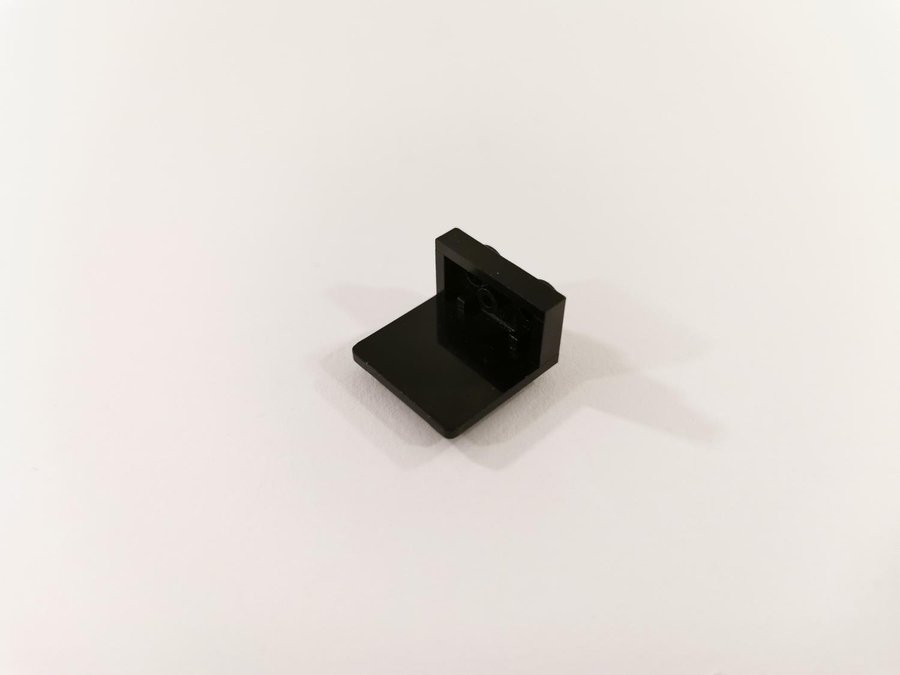 Lego - bracket - modifierad - 1x2 / 2x2 - part 44728 - svart