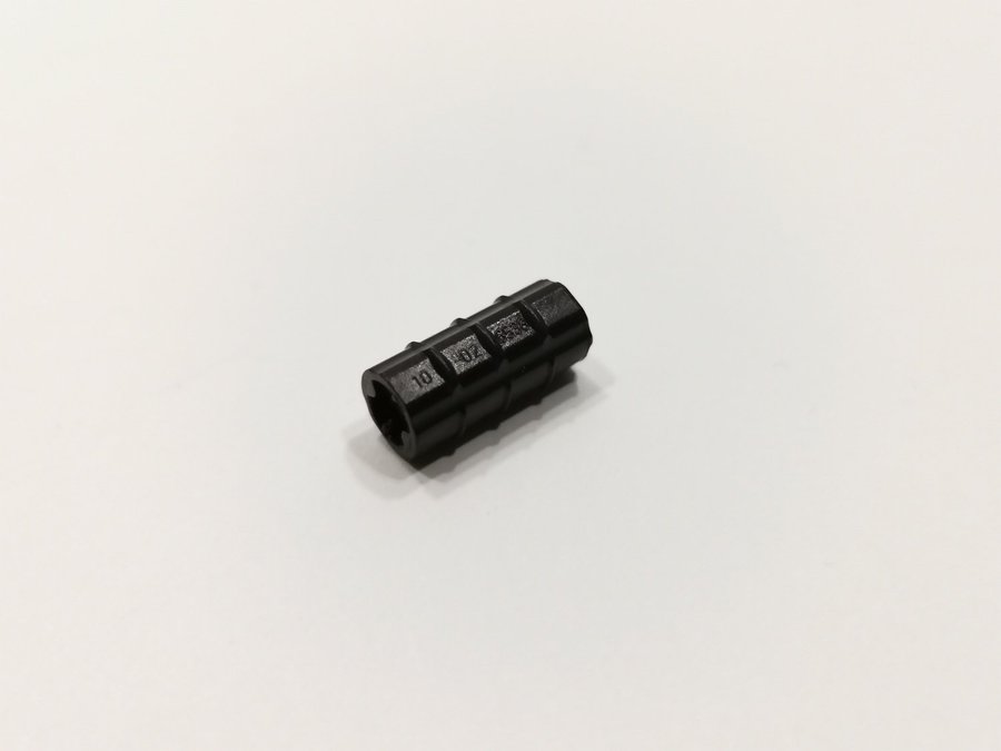 Lego - technic - axle connector - 2L - part 6538b - svart